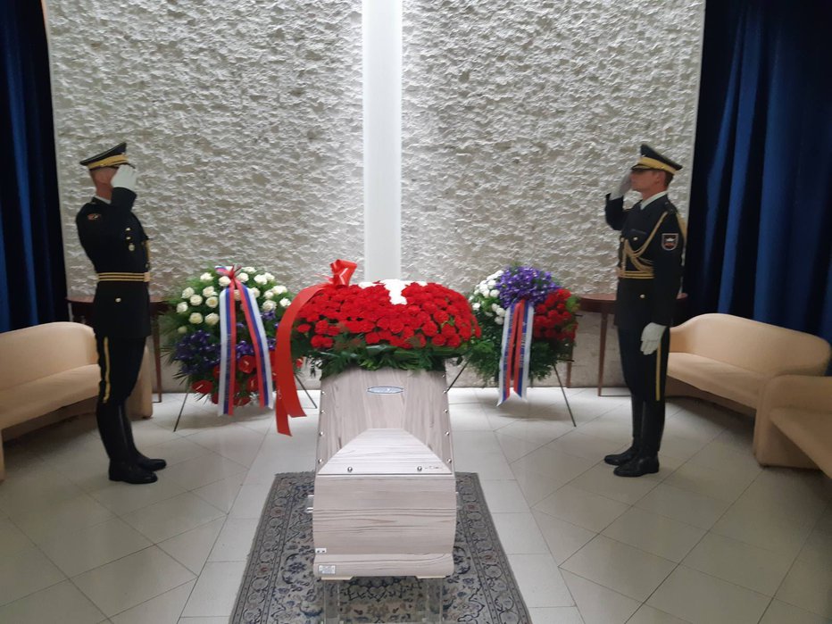 Fotografija: Pogreb Borisa Pahorja. FOTO: Vlada RS
