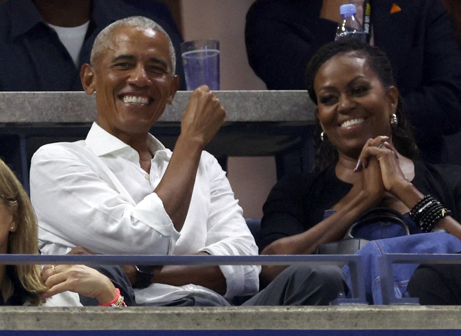 Fotografija: Nekdanji predsedniški par se ukvarja tudi s filmsko produkcijo. FOTO: Mike Segar, Reuters