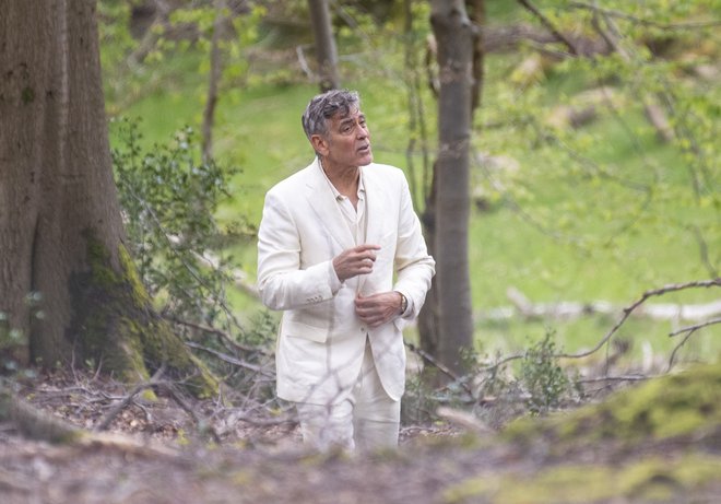 George Clooney na snemanju novega filma. FOTO: Profimedia