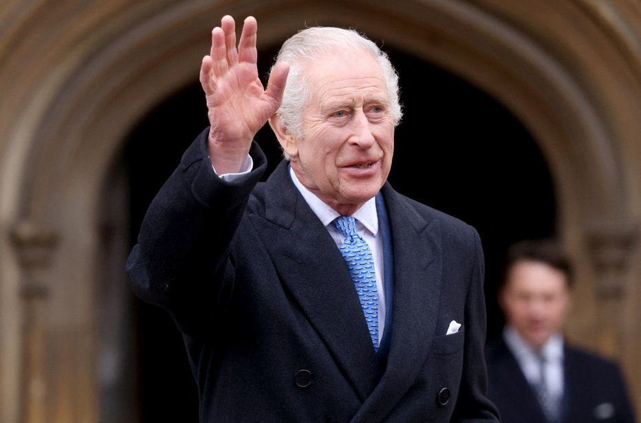 Fotografija: Kralj konec marca v palači Windsor FOTO: Hollie Adams Reuters